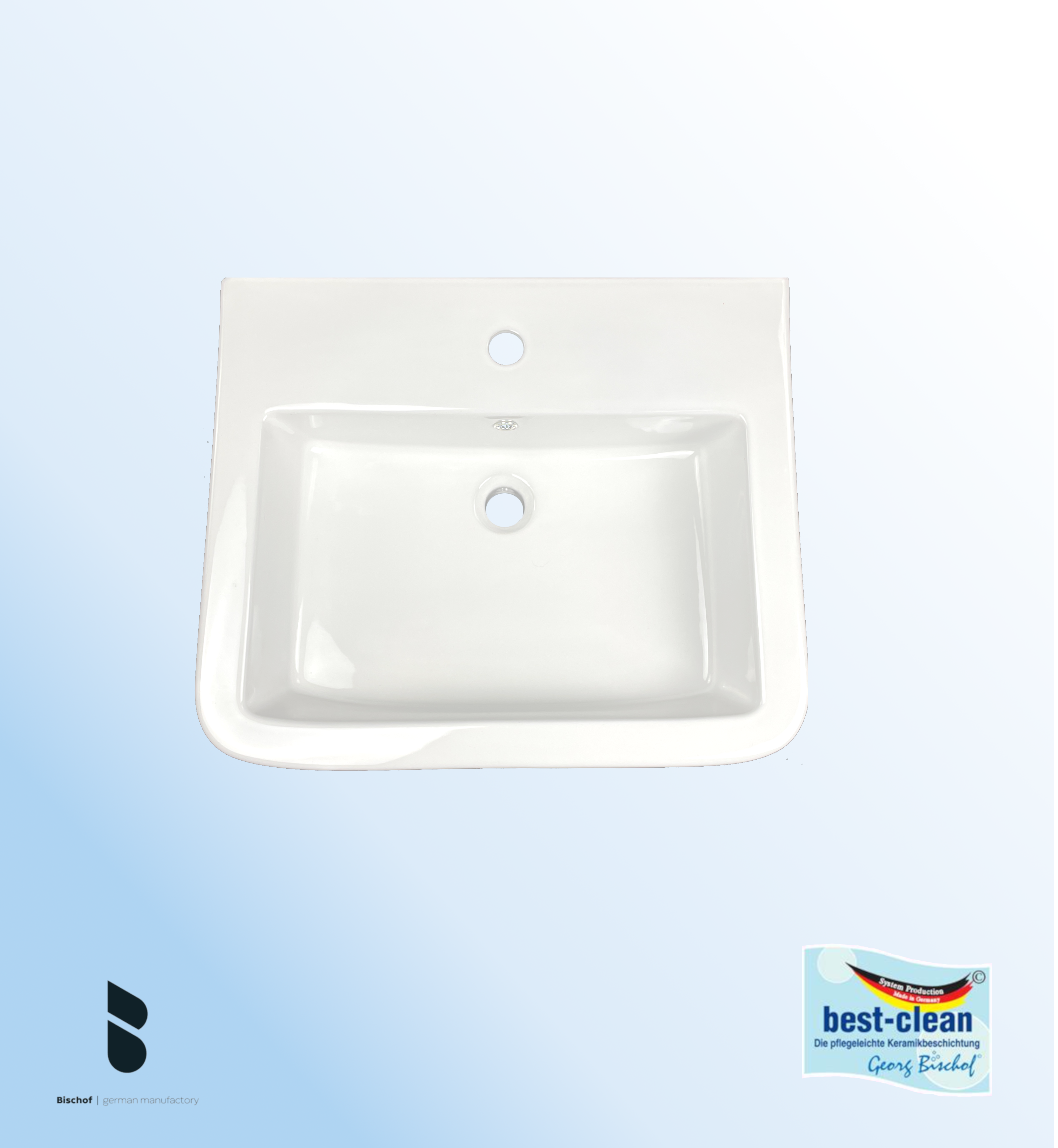 ABVERKAUF // Plano Waschtisch 60cm weiss, wandhängend oder als Aufsatz