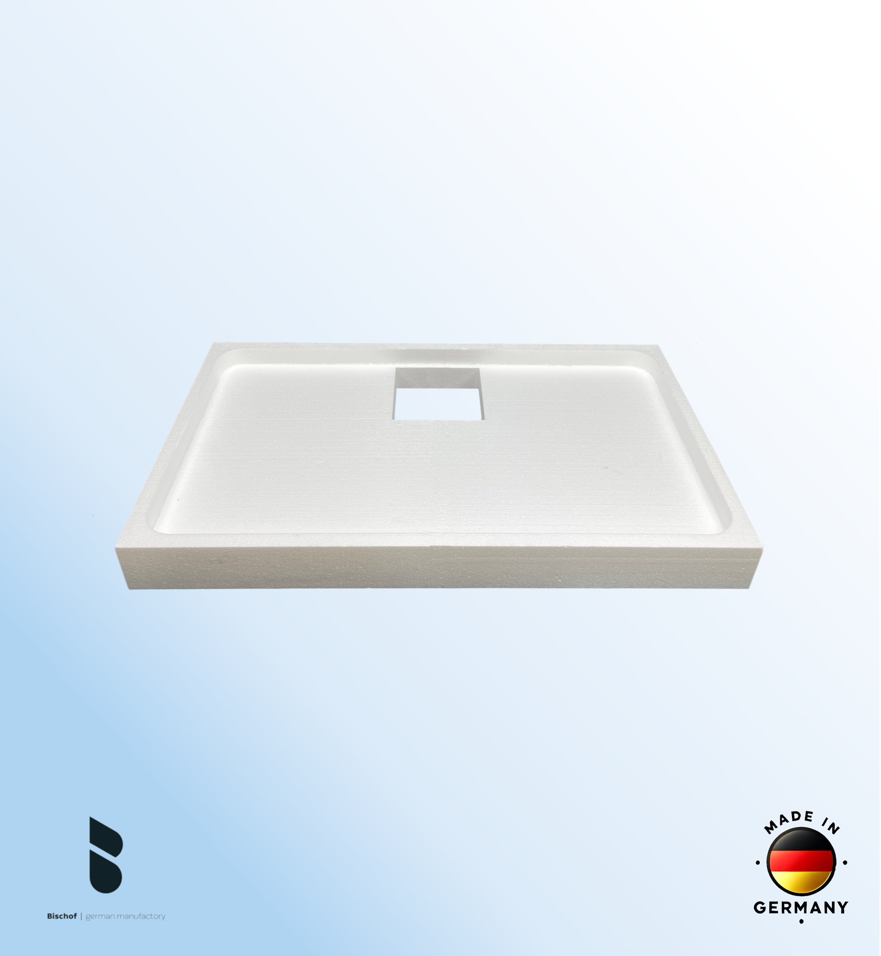 Träger Hamburg 140x90cm weiß, Höhe 14cm