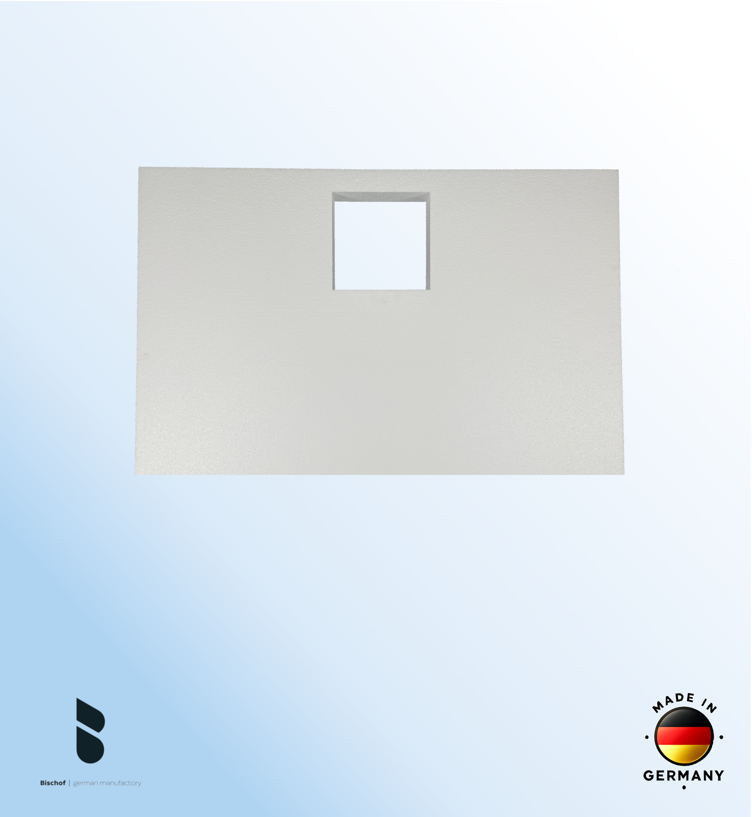 EPS - Träger Hamburg 120x75cm weiß, Höhe 8,5cm EPS Block