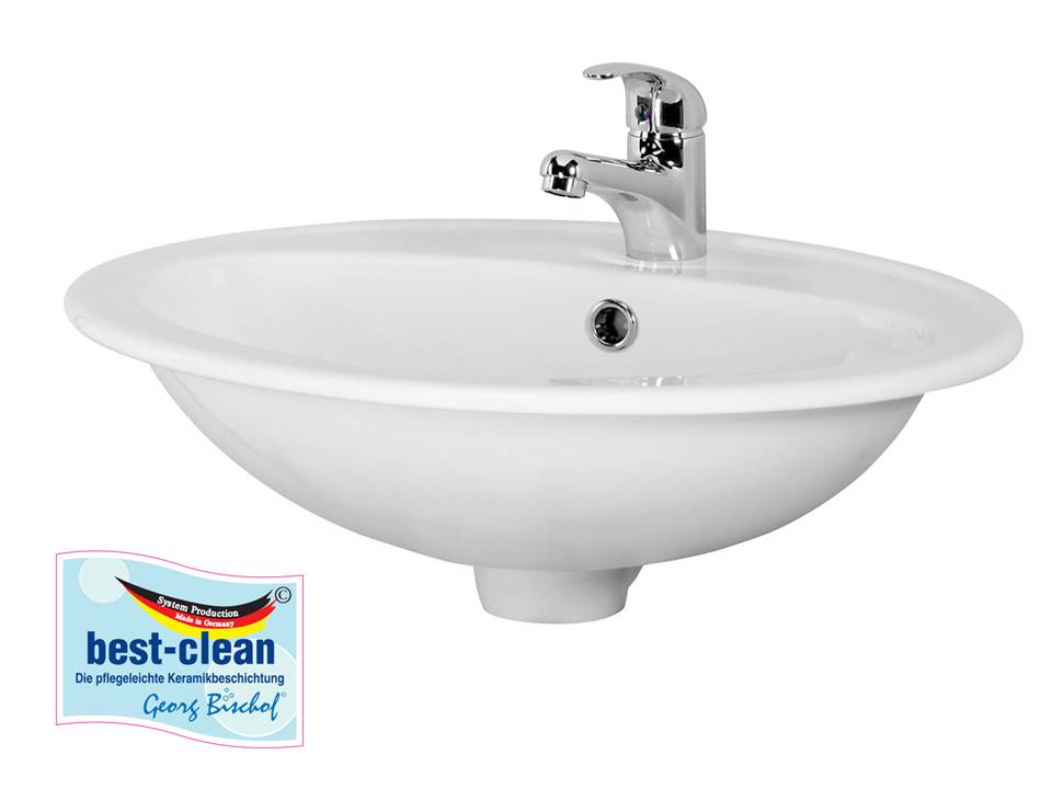 Einbauwaschtisch CALLA 53,5x41cm weiss