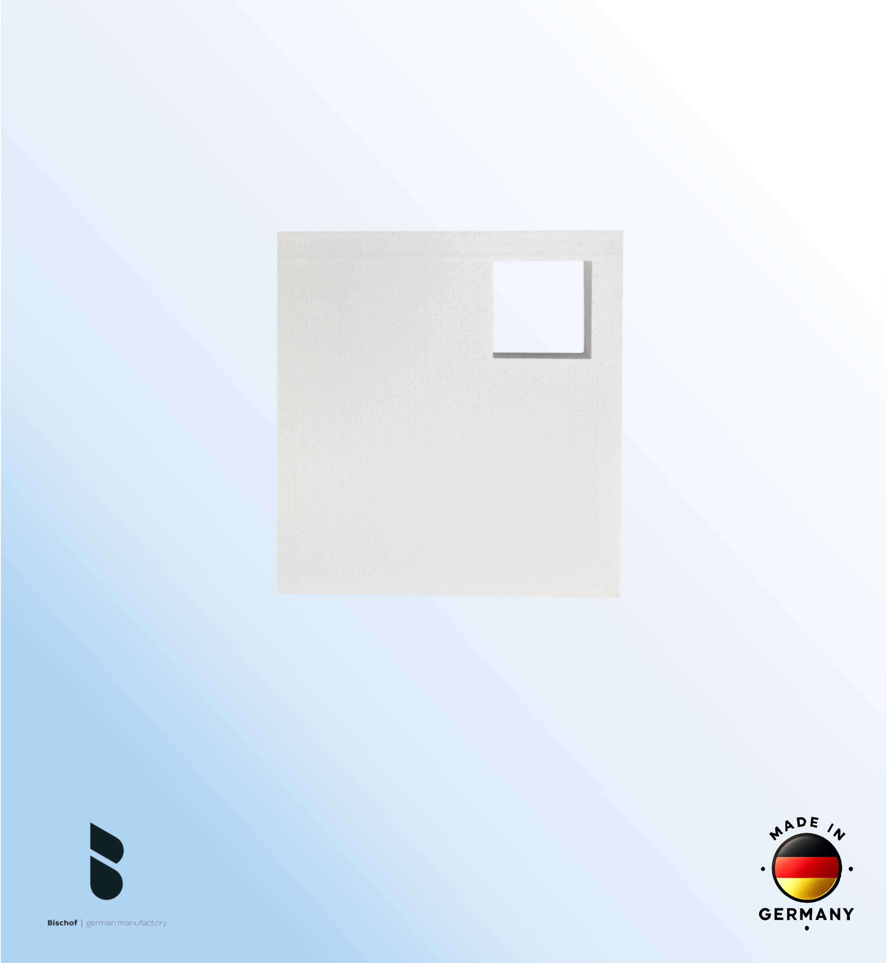 EPS - Träger Hamburg 80x75cm weiß, Höhe 8,5cm EPS-Block
