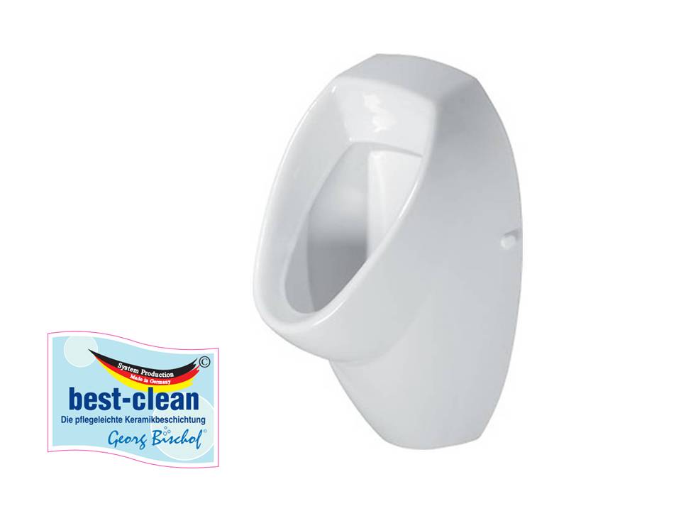 Urinal Zulauf verdeckt weiss