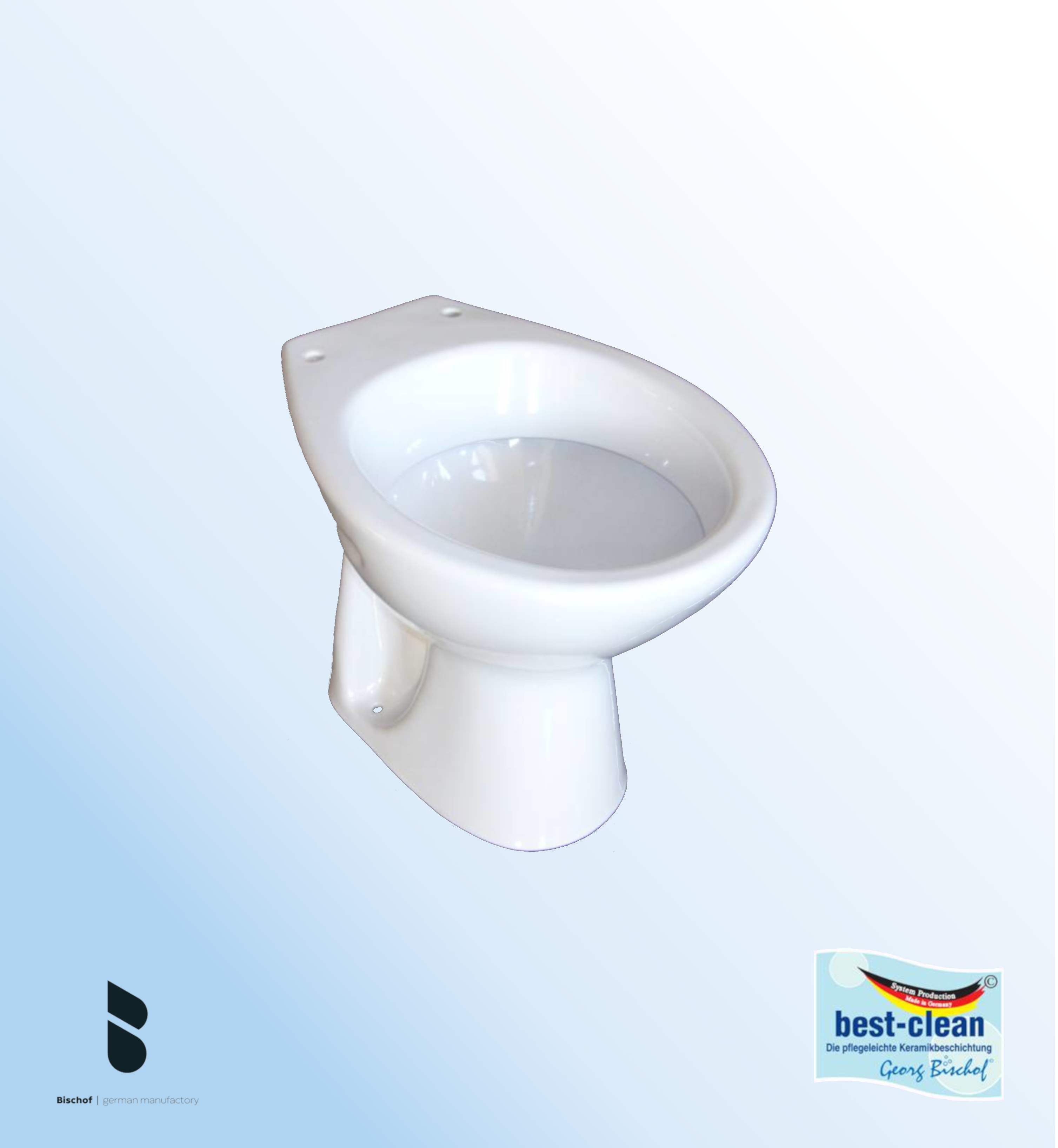 Stand WC weiß Tiefspüler