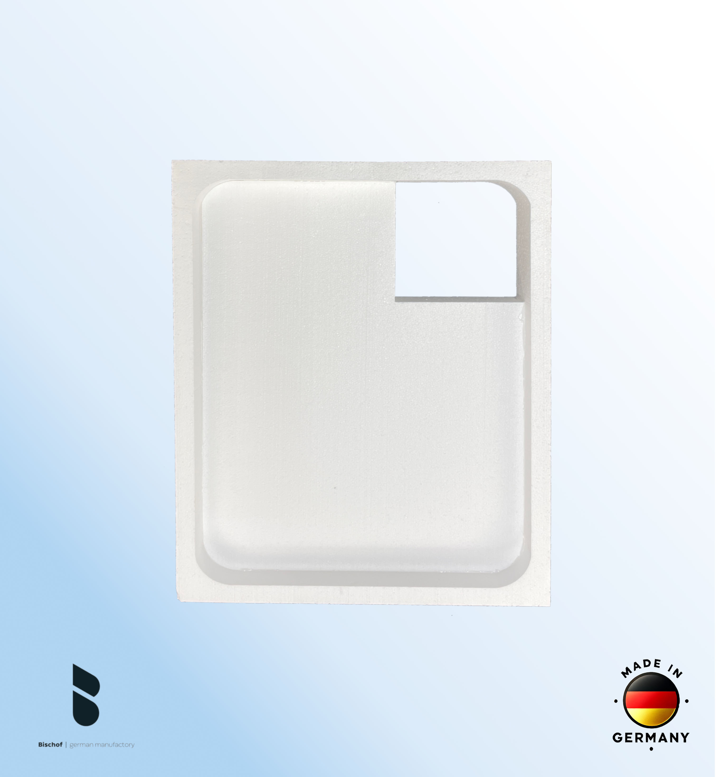 Träger Hamburg 100x90cm weiß, Höhe 14cm