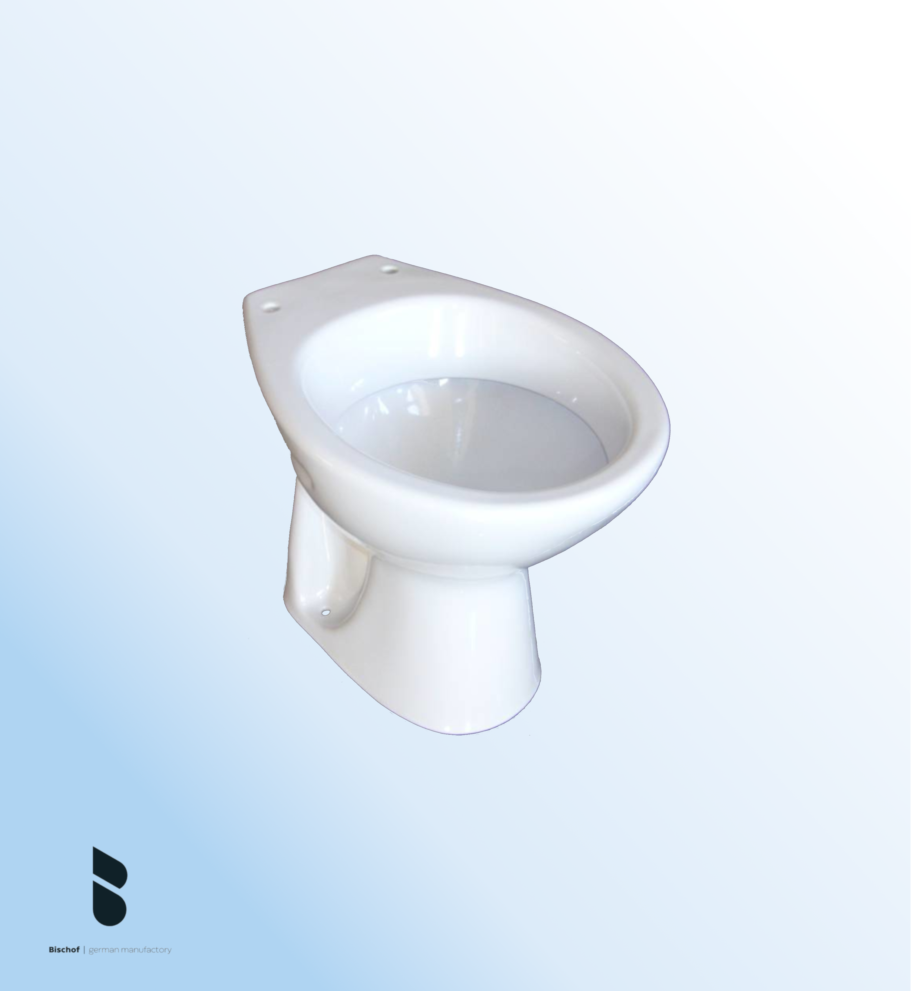 Stand WC weiß Tiefspüler