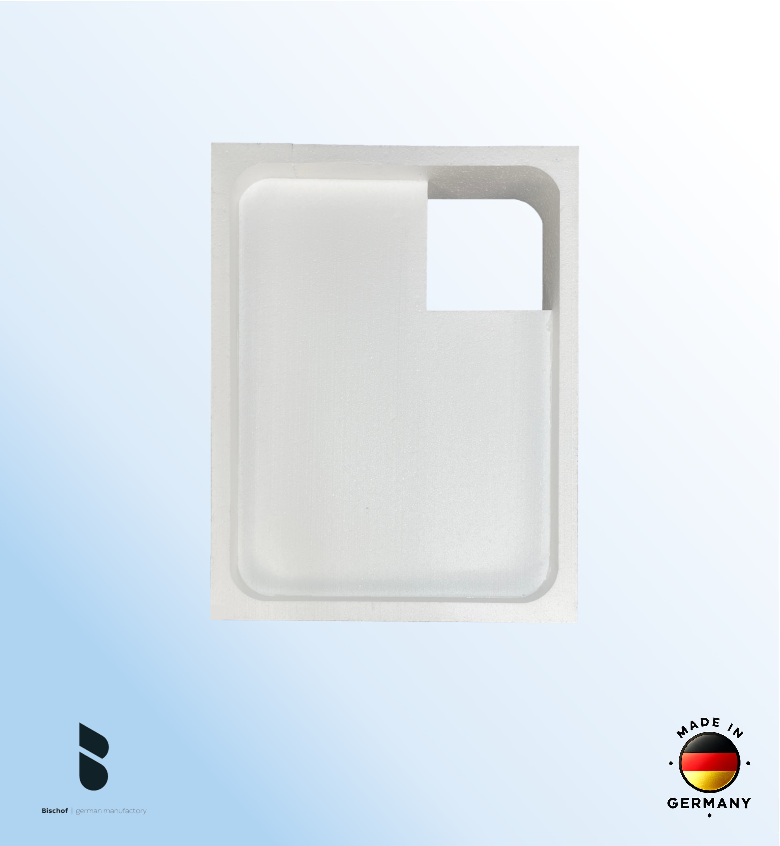 Träger Lübeck 90x75cm weiß, Höhe 19,5cm